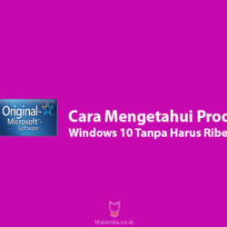 Cara Mengetahui Product Key Windows 10